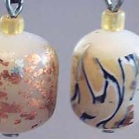 White Suku dangles